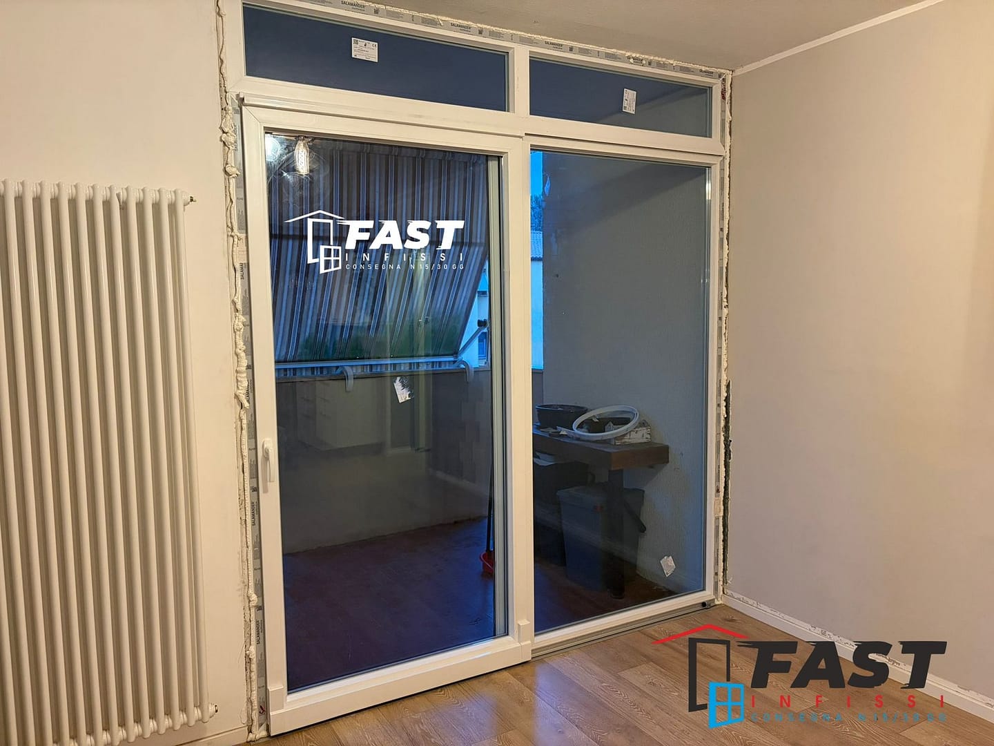 Porte scorrevoli in PVC doppio vetro a Livorno fornitura e installazione